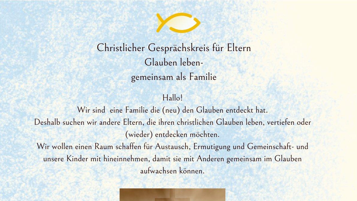 Plakat - Christlicher Gesprächskreis