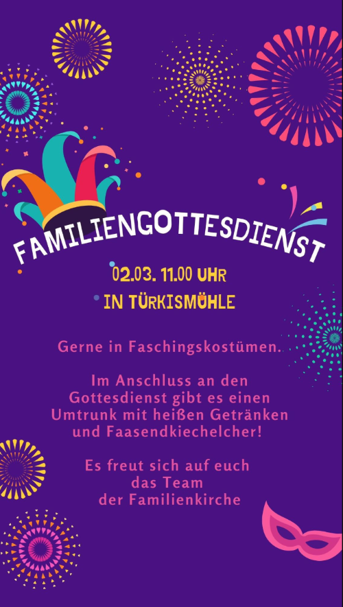 Faschingsgottesdienst Türkismühle