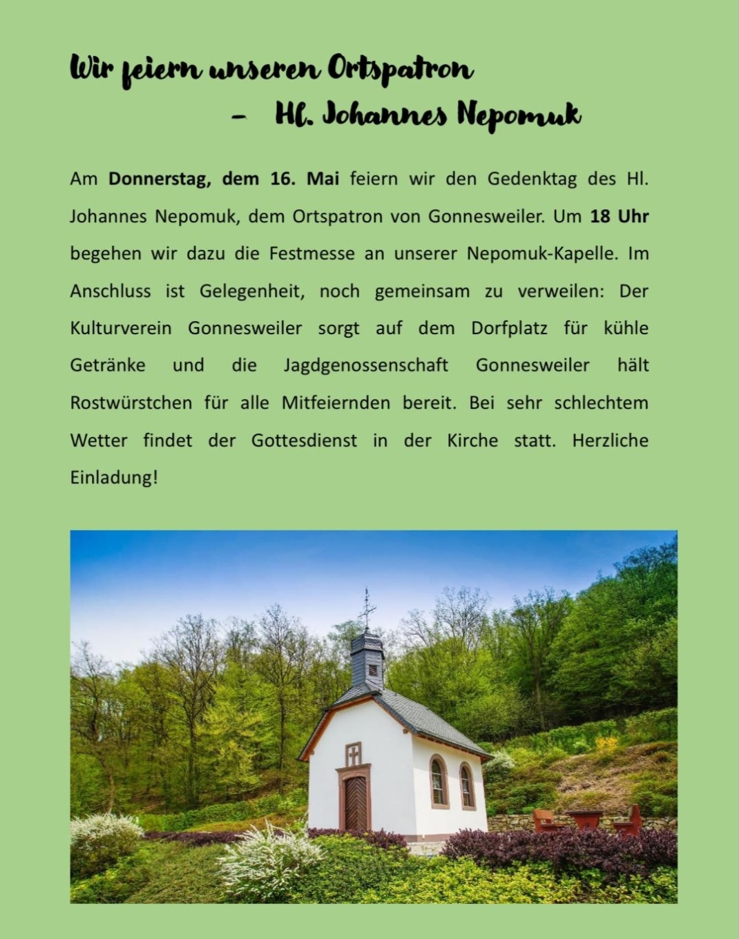 Kapelle im Grünen