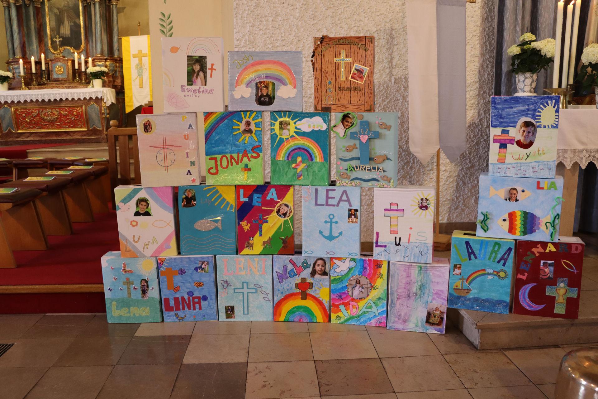 Schatzkisten der Kommunionkinder
