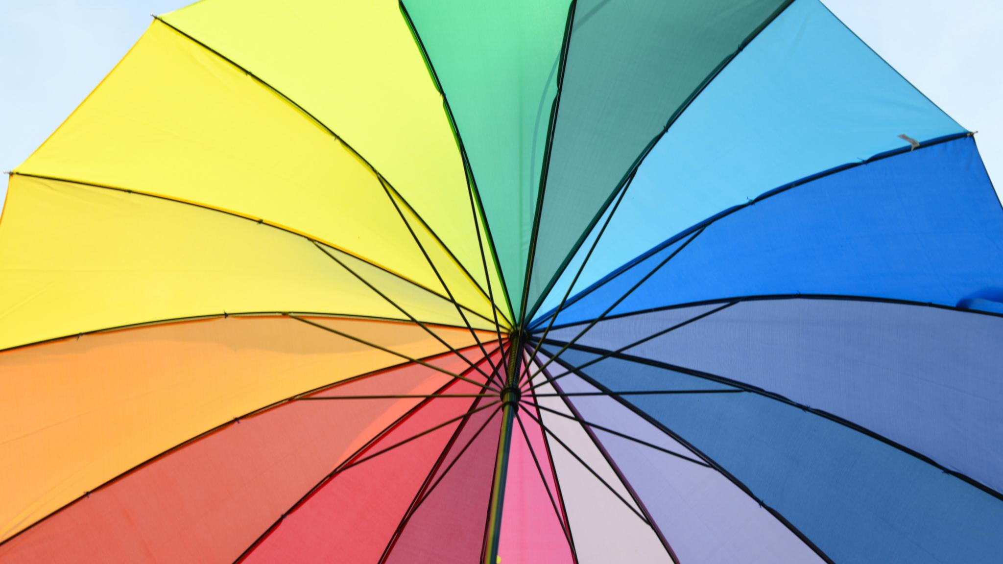 Regenbogen Schirm