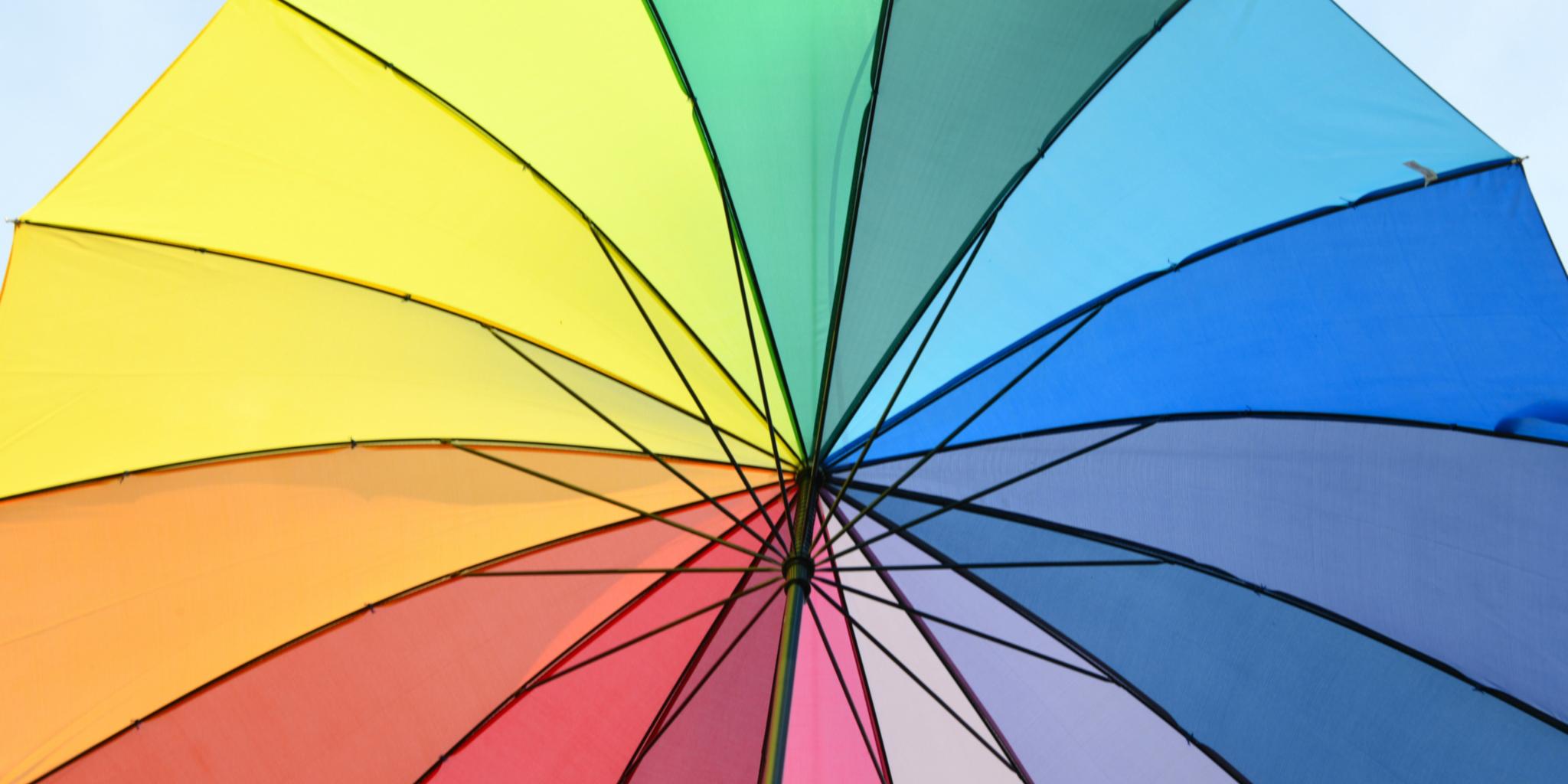 Regenbogen Schirm