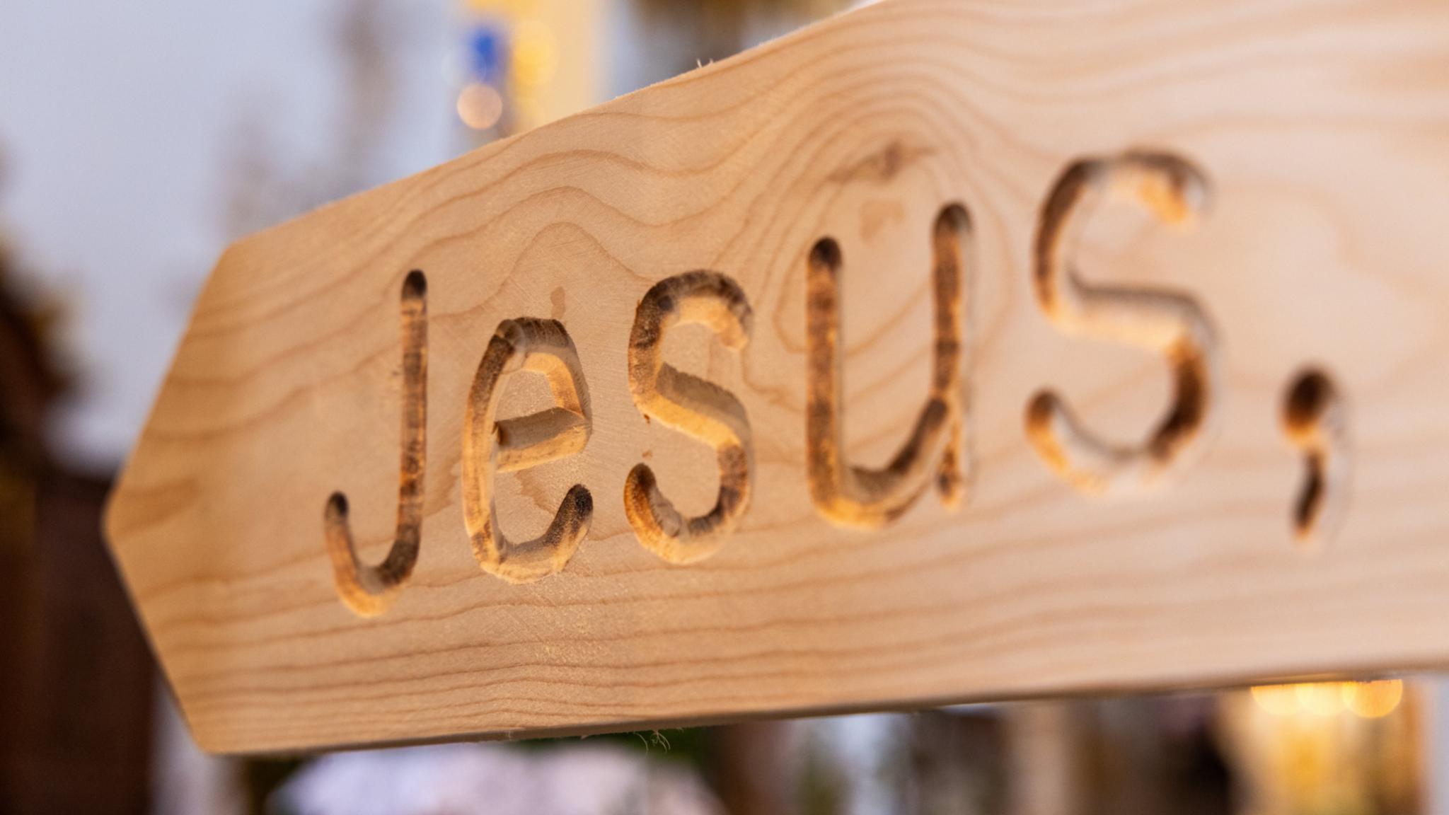 Schild Jesus