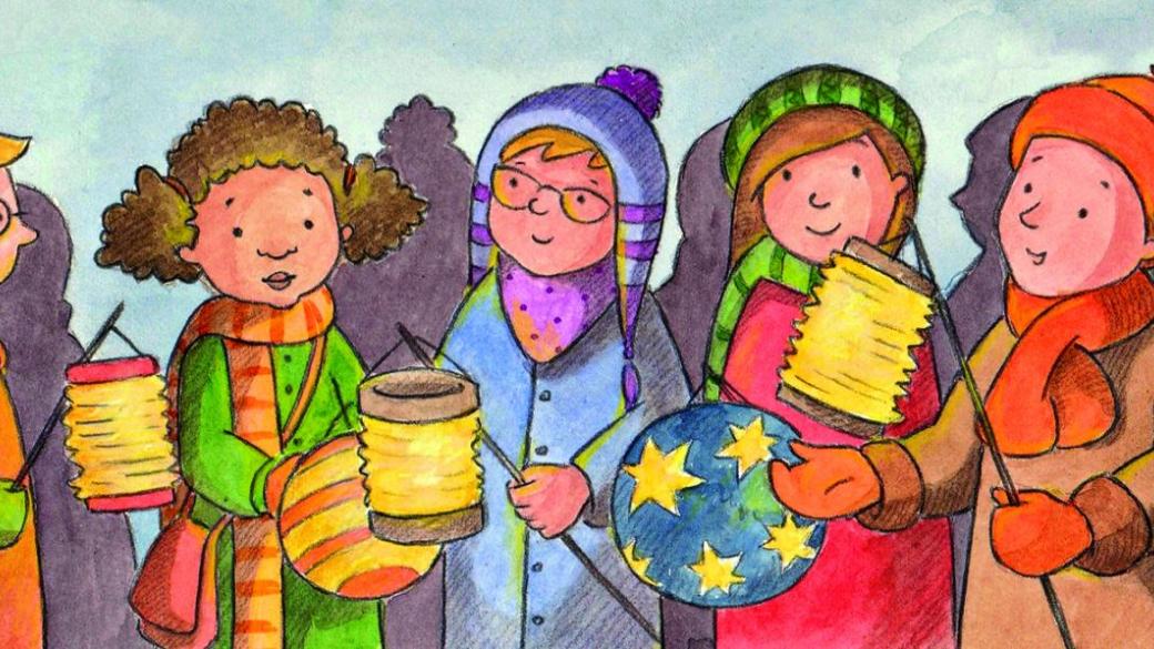 kinder-mit-laternen_by_sonja-haeusl-vad_kinder-regenbogen_at_pfarrbriefservice